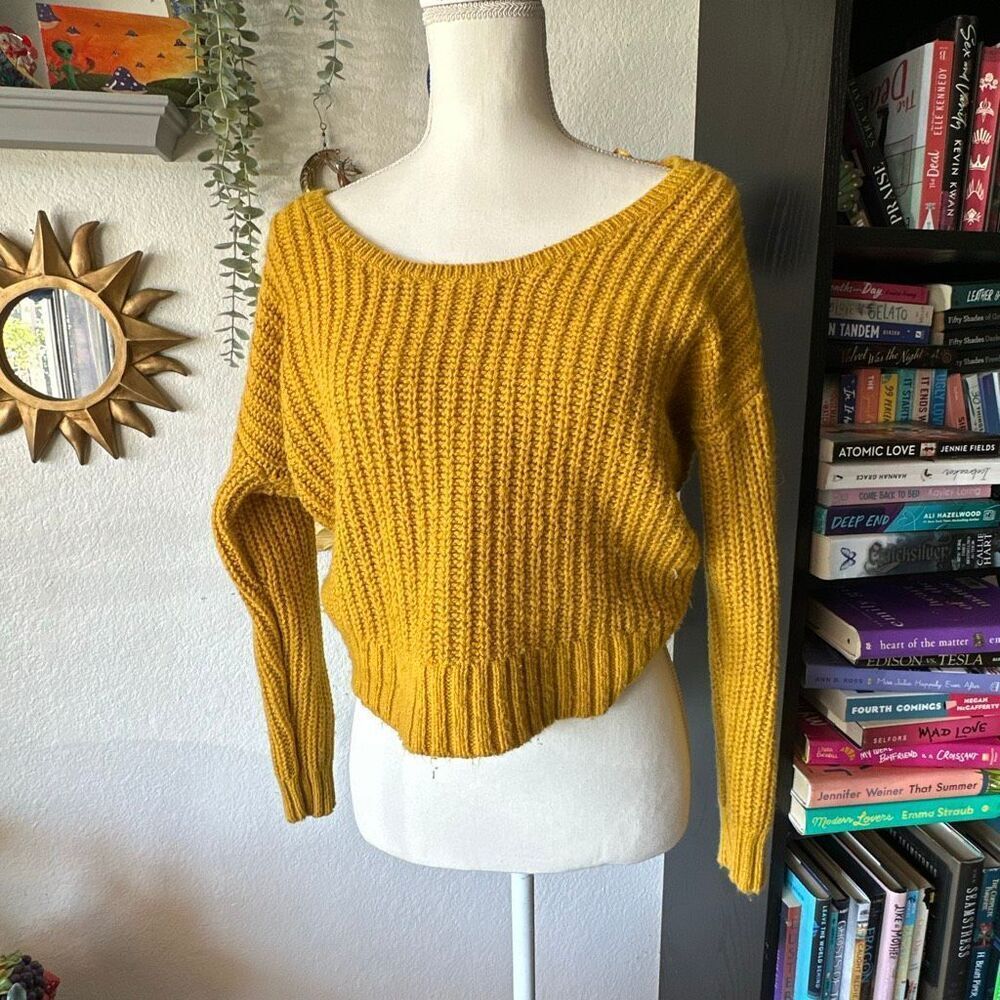 Yet again size small mustard yellow knit sweater
